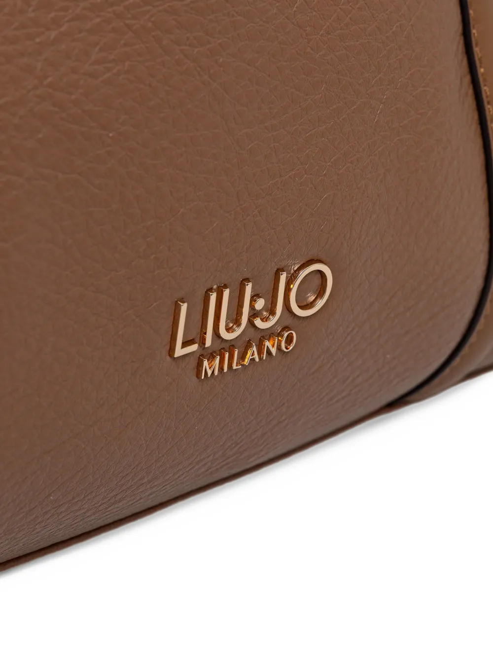 LIU JO logo-plaque pebbled-effect tote bag Bruin