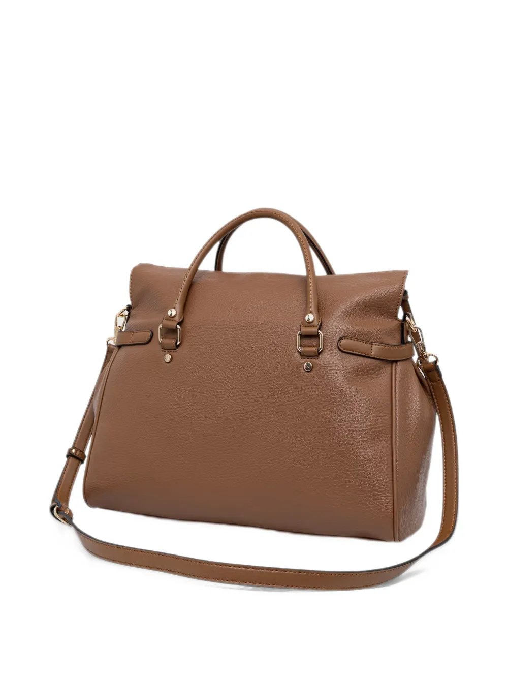 LIU JO logo-plaque pebbled-effect tote bag Bruin