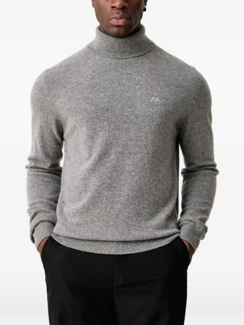 Lindbergh roll-neck embroidered-logo sweater