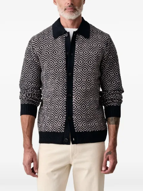 Lindbergh geometric-patterned cardigan