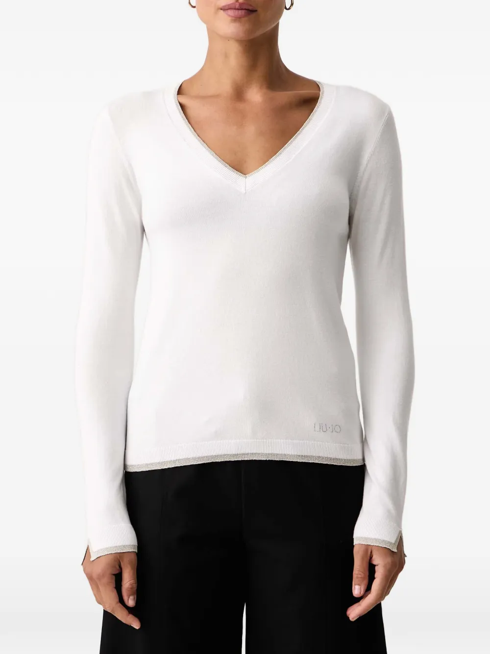 LIU JO knit sweater with V-neck