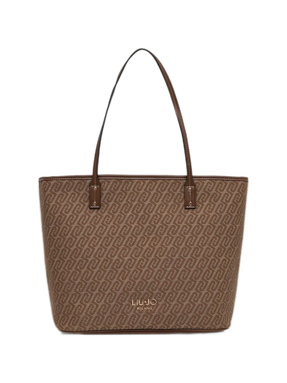 LIU JO monogram-pattern tote bag Bruin