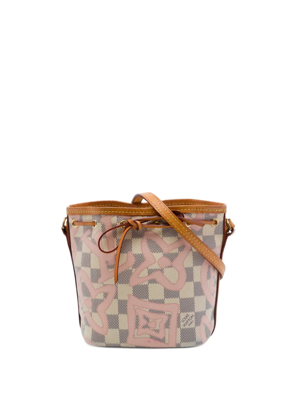 Louis Vuitton Pre-Owned 2017 Damier Azur Tahitienne Nano Noe bucket bag - White