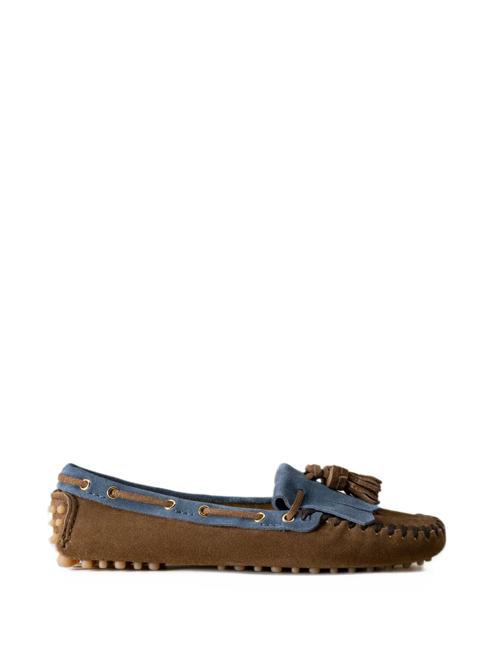 Car Shoe fringe-detail tasseled driving shoes - Marrone