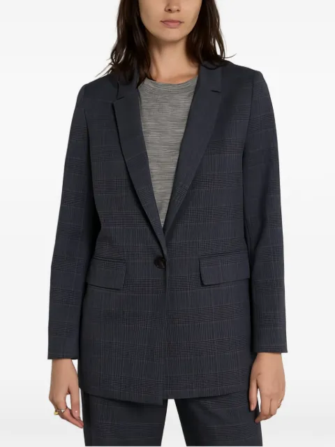 MAISON123 Nelia check-pattern single-breasted blazer