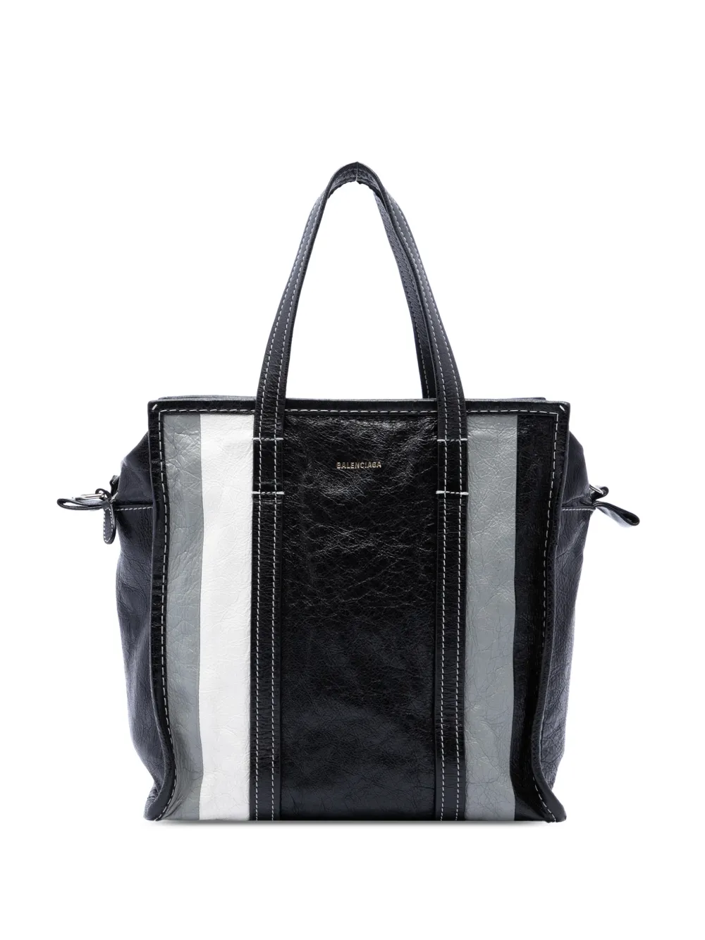 Balenciaga Pre-Owned 2019 Lambskin Bazar Shopper S satchel - Nero