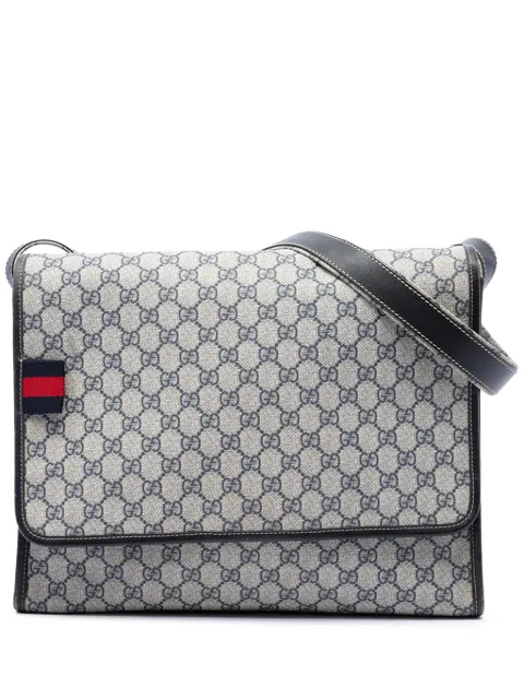 Gucci Pre-Owned 2016-2026 GG Supreme Web Messenger Bag crossbody bag