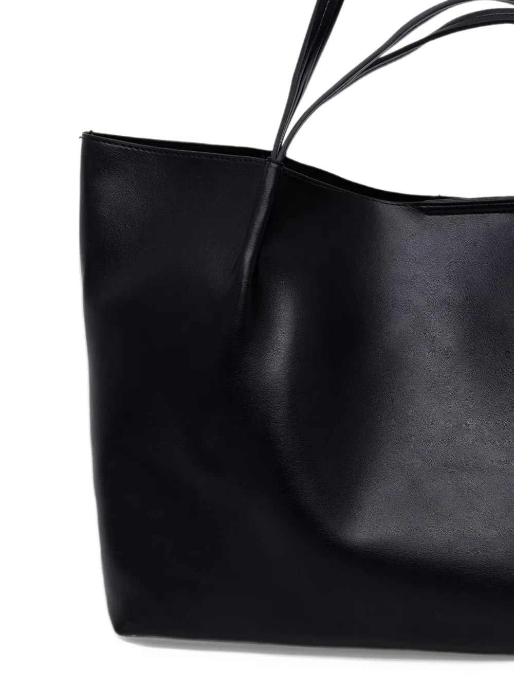 Lola Casademunt leopard-logo plaque tote bag Zwart