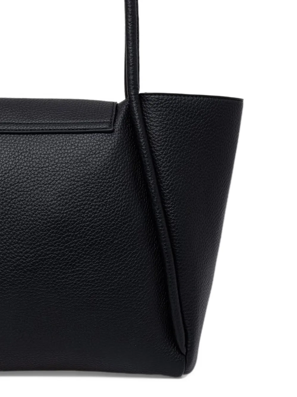 Lola Casademunt logo-plaque pebbled-effect tote bag Zwart