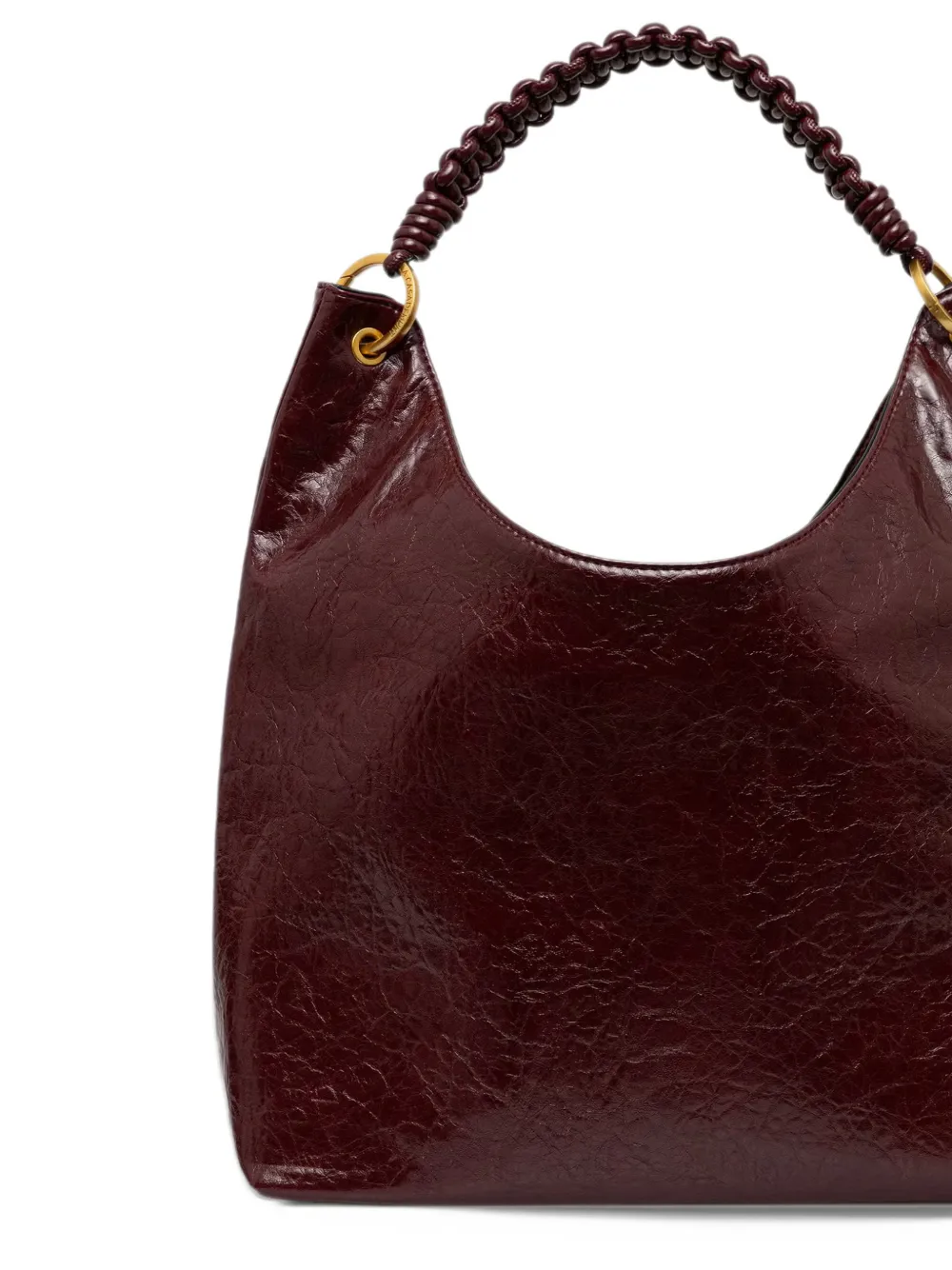 Lola Casademunt leopard-logo braided-handle tote bag Rood