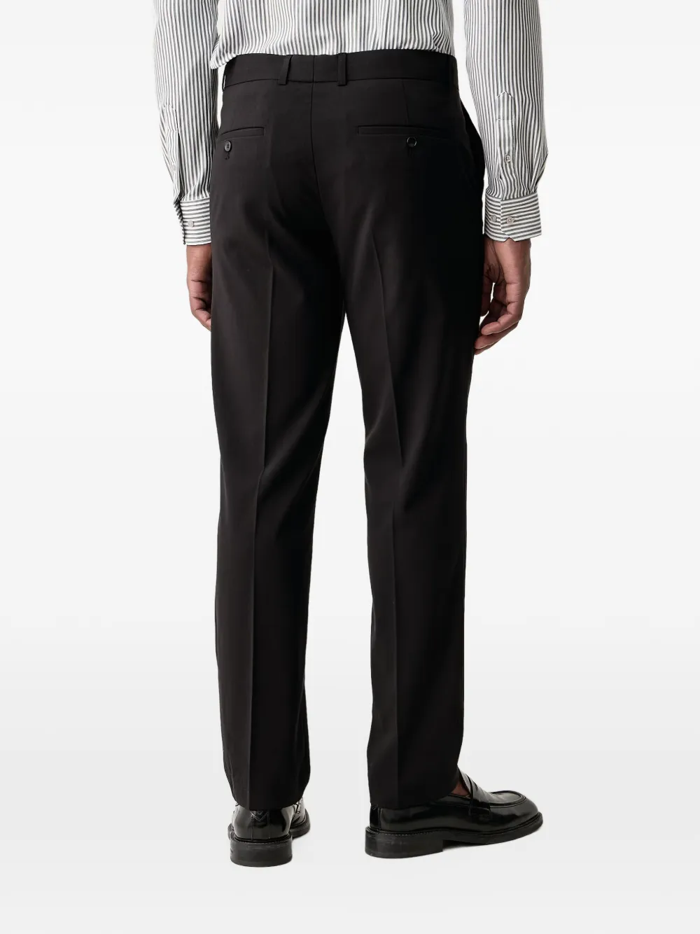 Lindbergh pressed-crease tailored trousers Zwart