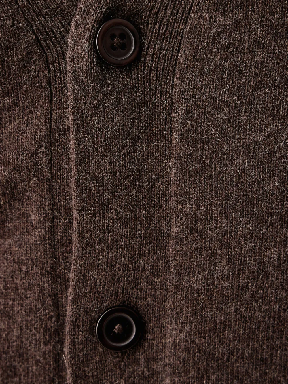Lindbergh V-neck button-up cardigan Bruin