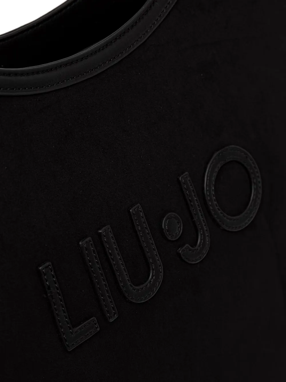 LIU JO logo-appliqué tote bag Zwart