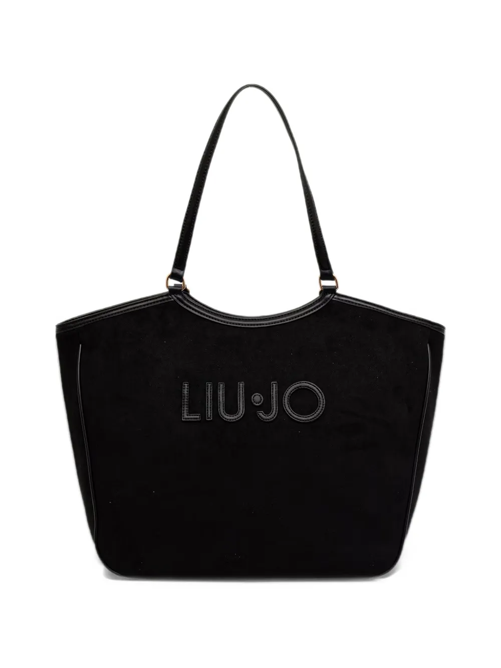 LIU JO logo-appliqué tote bag Zwart
