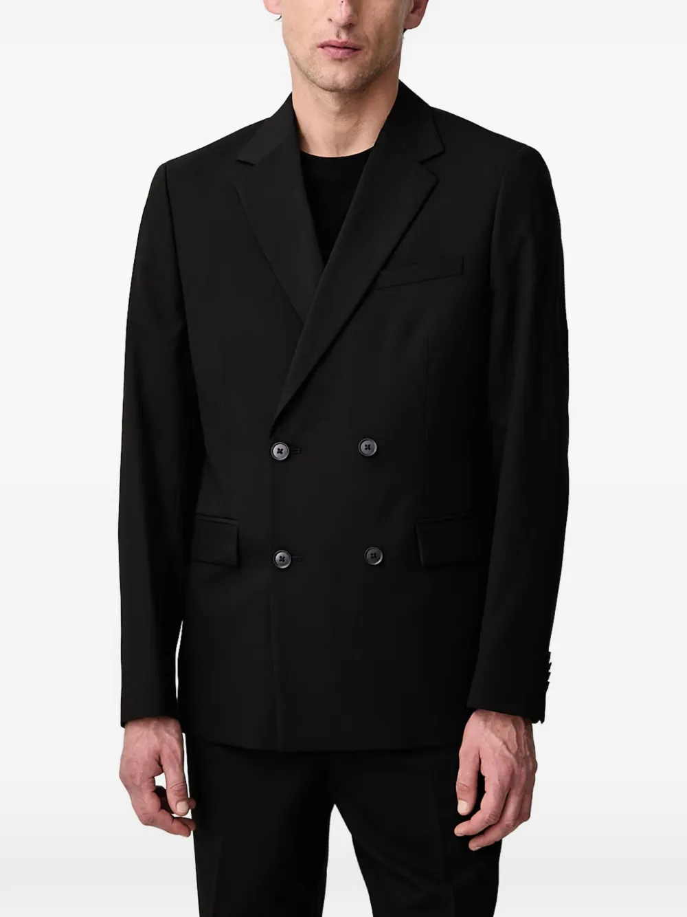 Lindbergh double-breasted suit - Nero