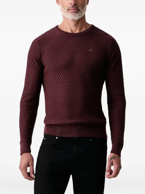 Lindbergh textured-knit crew-neck sweater