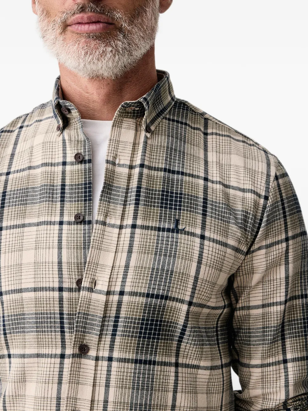 Lindbergh check-pattern button-down shirt Groen