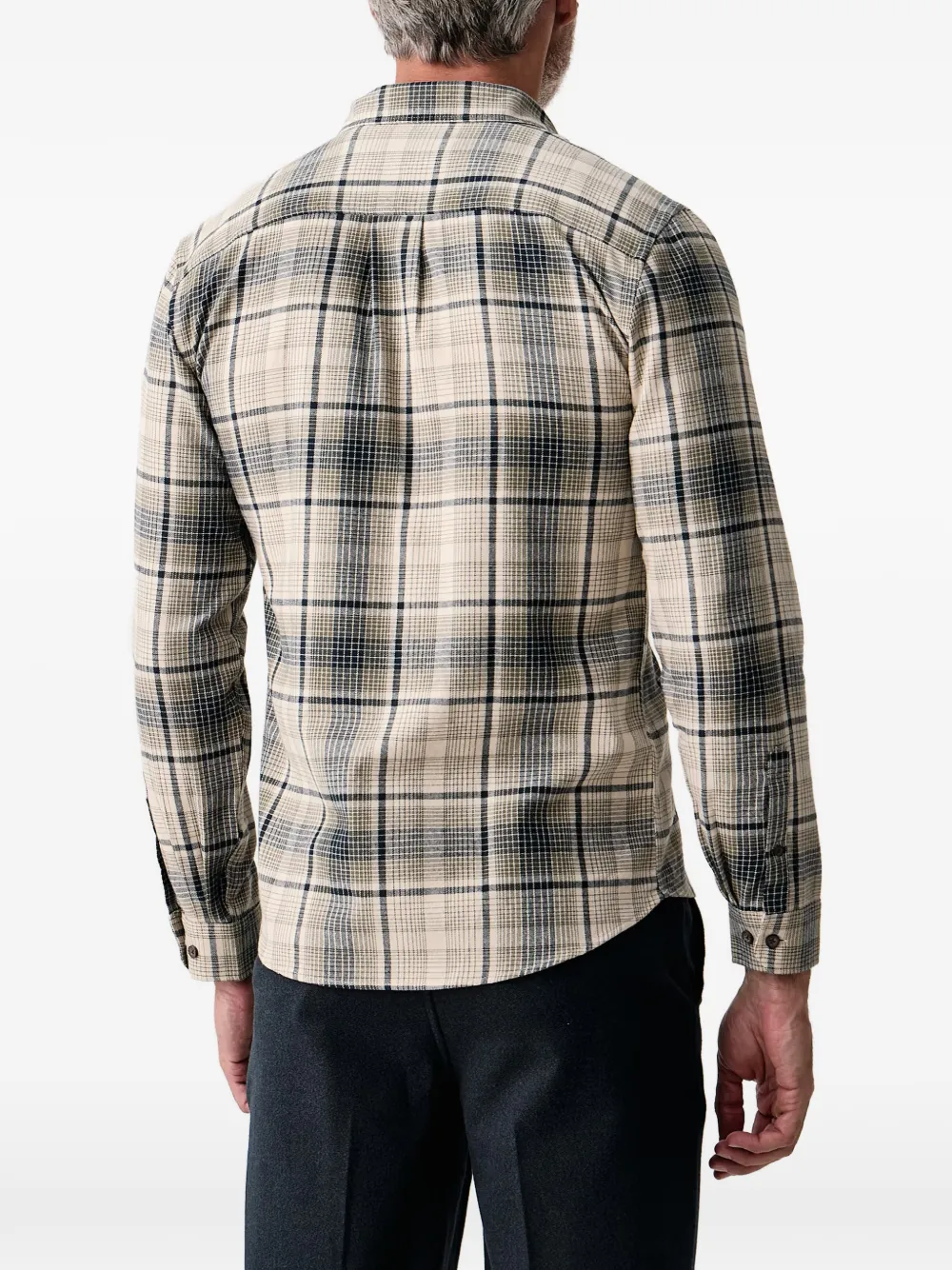 Lindbergh check-pattern button-down shirt Groen