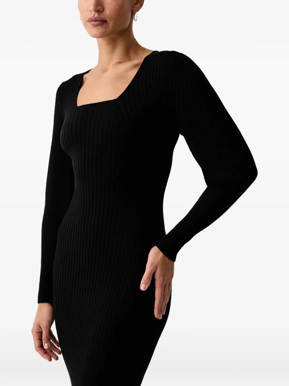 LIU JO dress balloon in knit Zwart