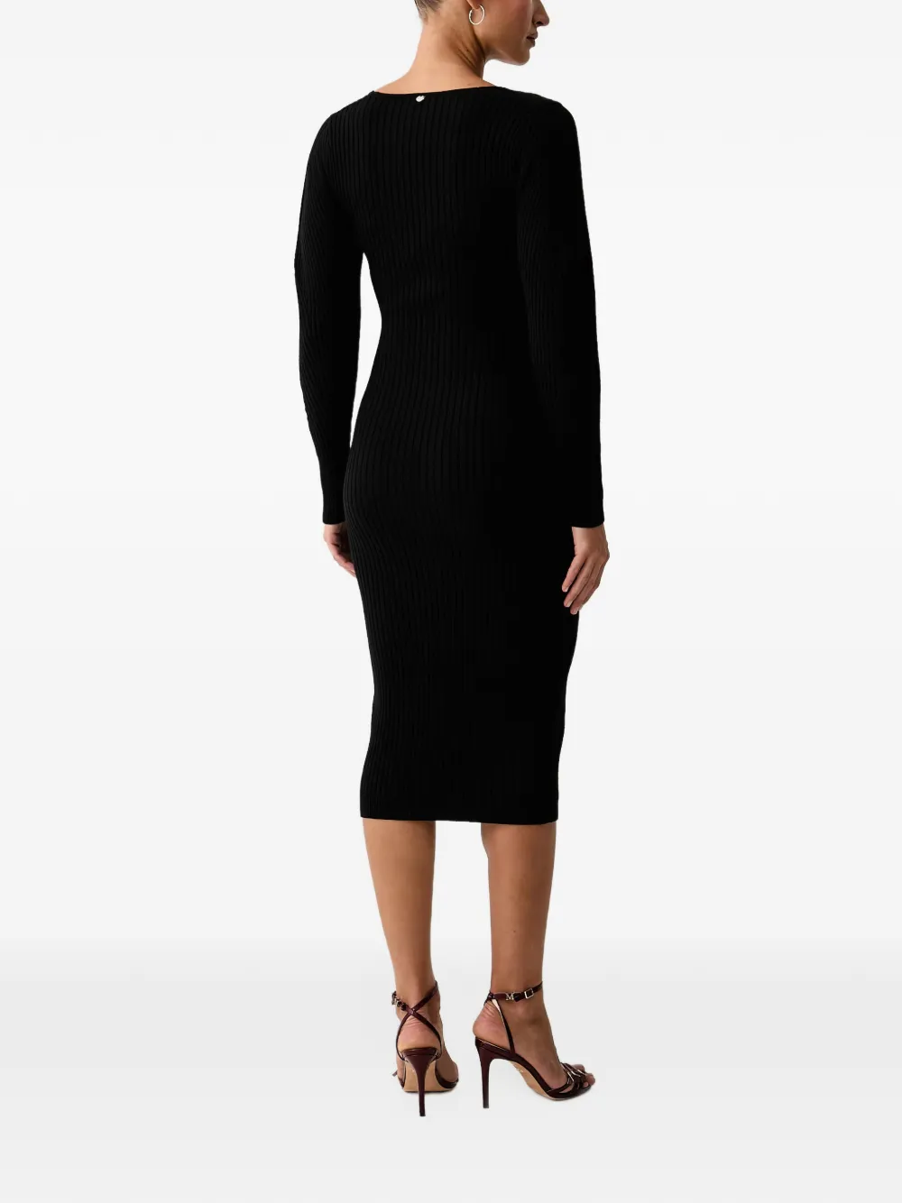 LIU JO dress balloon in knit Zwart