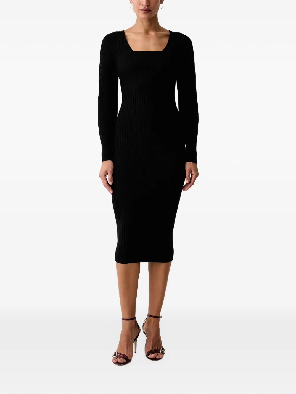 LIU JO dress balloon in knit Zwart