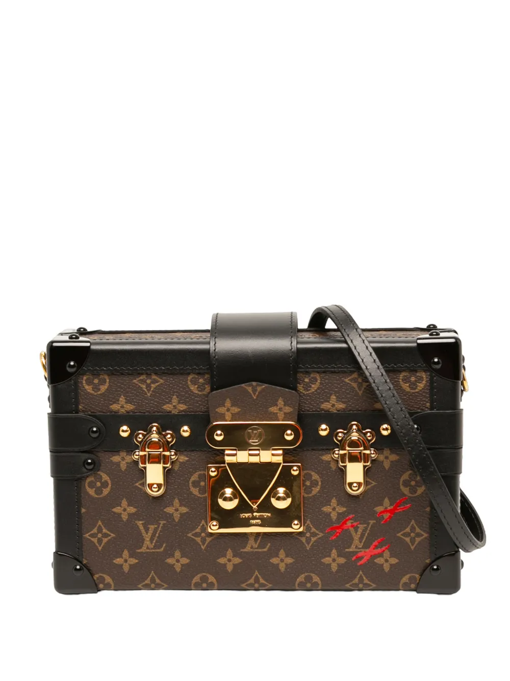 Louis Vuitton Pre-Owned 2017 Monogram Petite Malle crossbody bag - Brown