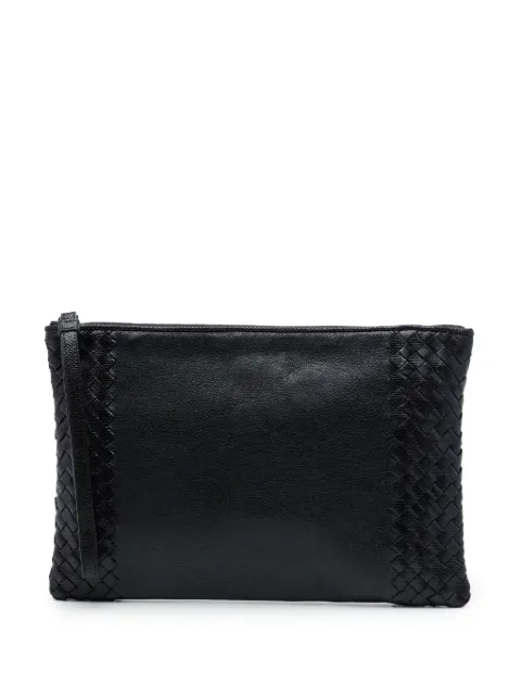 Bottega Veneta Pre-Owned clutch i nappalæder med Intrecciato-kant fra 2012-2026