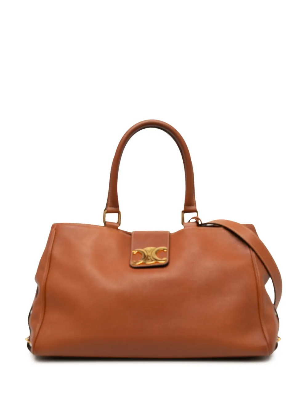 Celine Pre-Owned 2024 Medium Supple Calfskin Appoline satchel - Marrone
