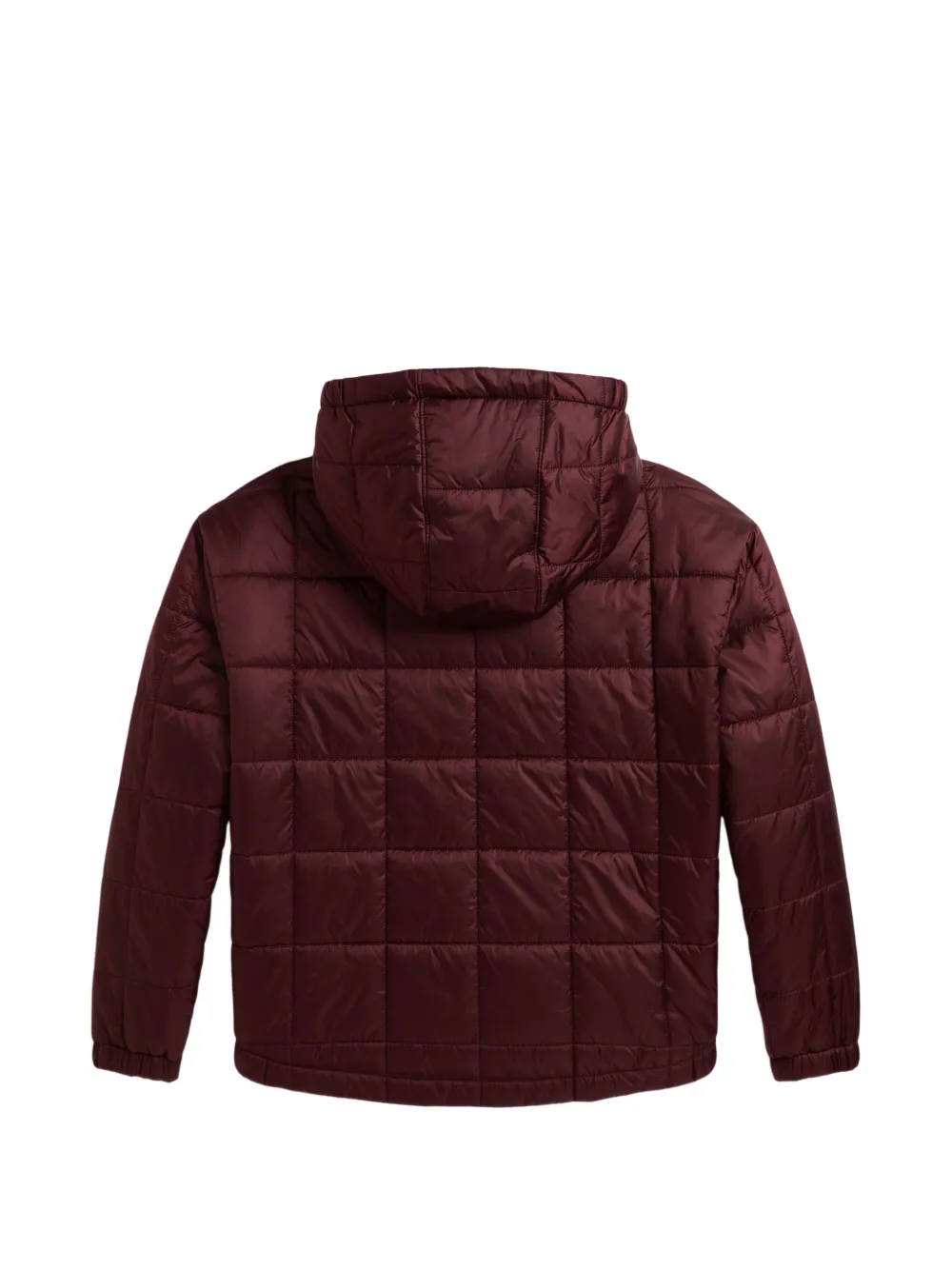 POLO RALPH LAUREN KIDS quilted metallic water-repellent jacket Rood