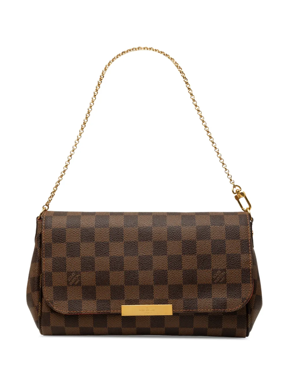 Louis Vuitton Pre-Owned 2014 Damier Ebene Favorite MM satchel - Brown