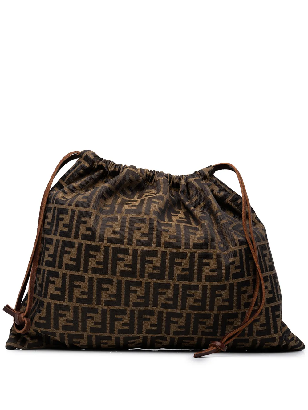 Fendi Pre-Owned 20th Century Zucca Canvas Drawstring pouch - Brown