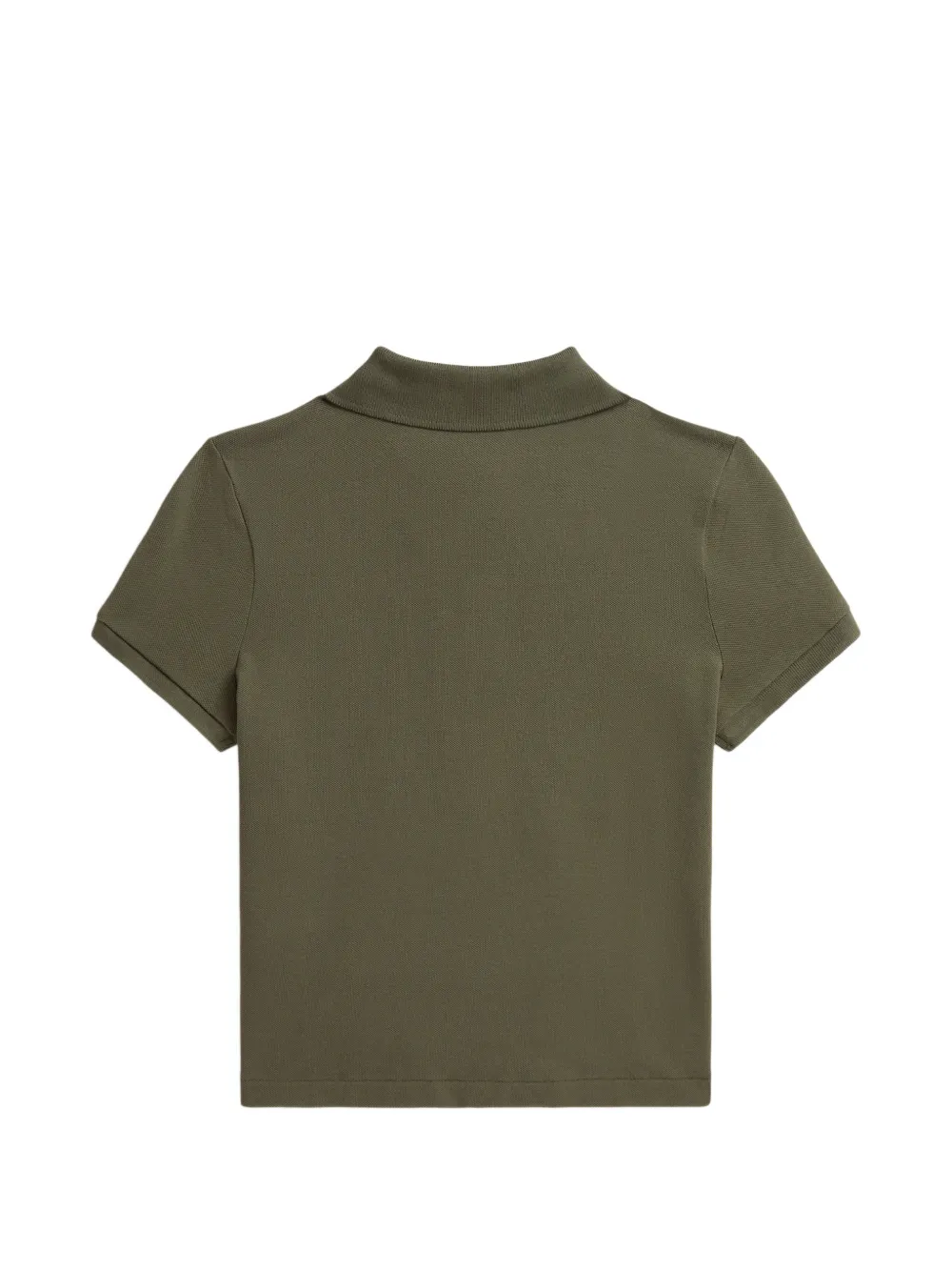 POLO RALPH LAUREN KIDS boxy Big Pony stretch-mesh polo shirt Groen