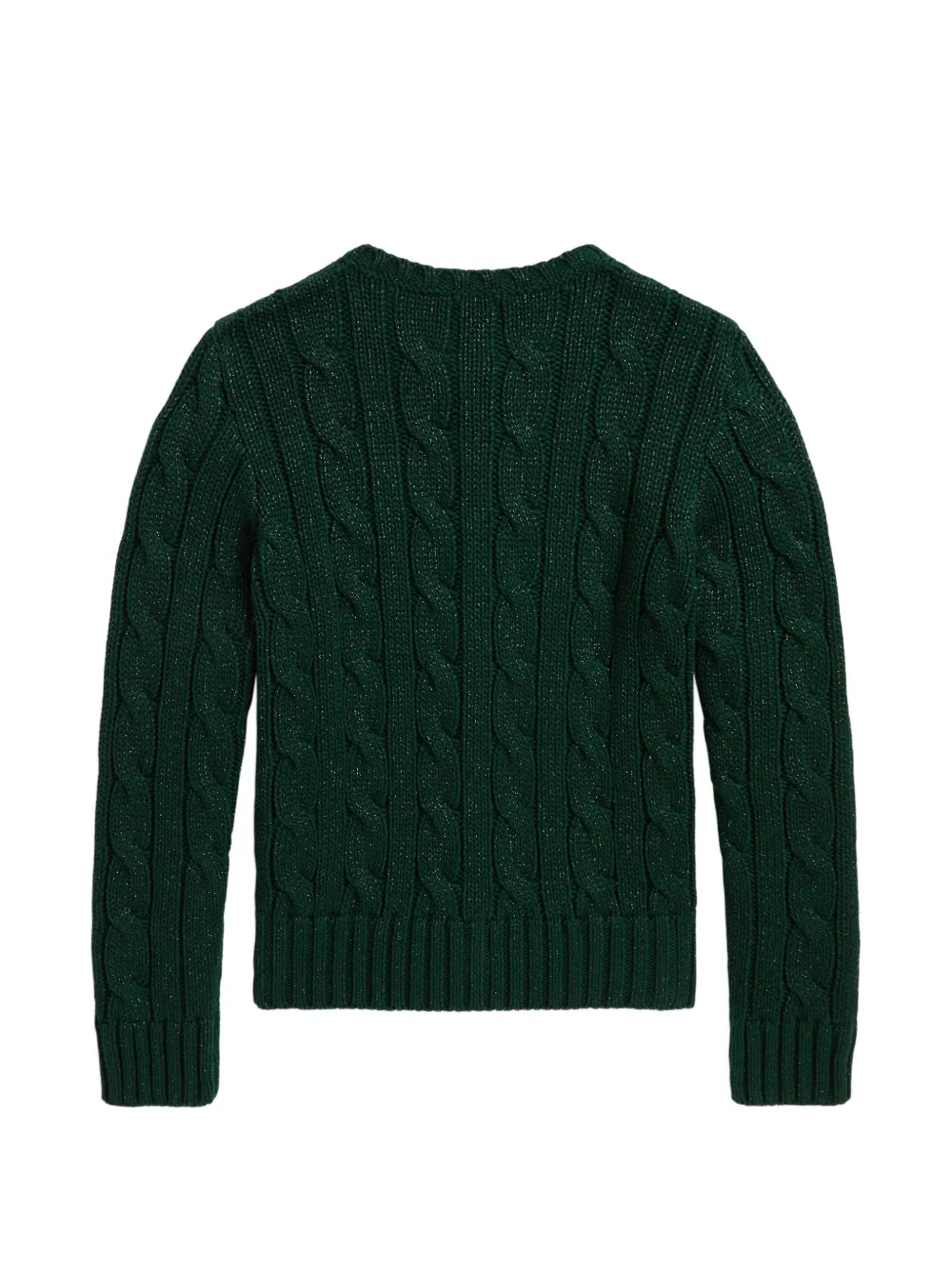 POLO RALPH LAUREN KIDS cable-knit cardigan Groen