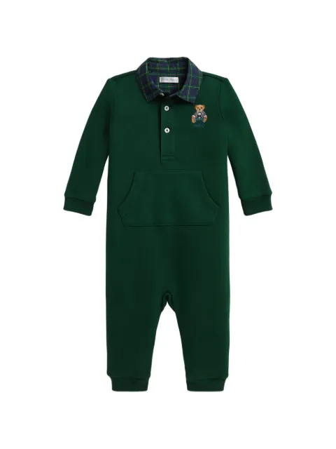 POLO RALPH LAUREN KIDS Polo Bear embroidered rompers