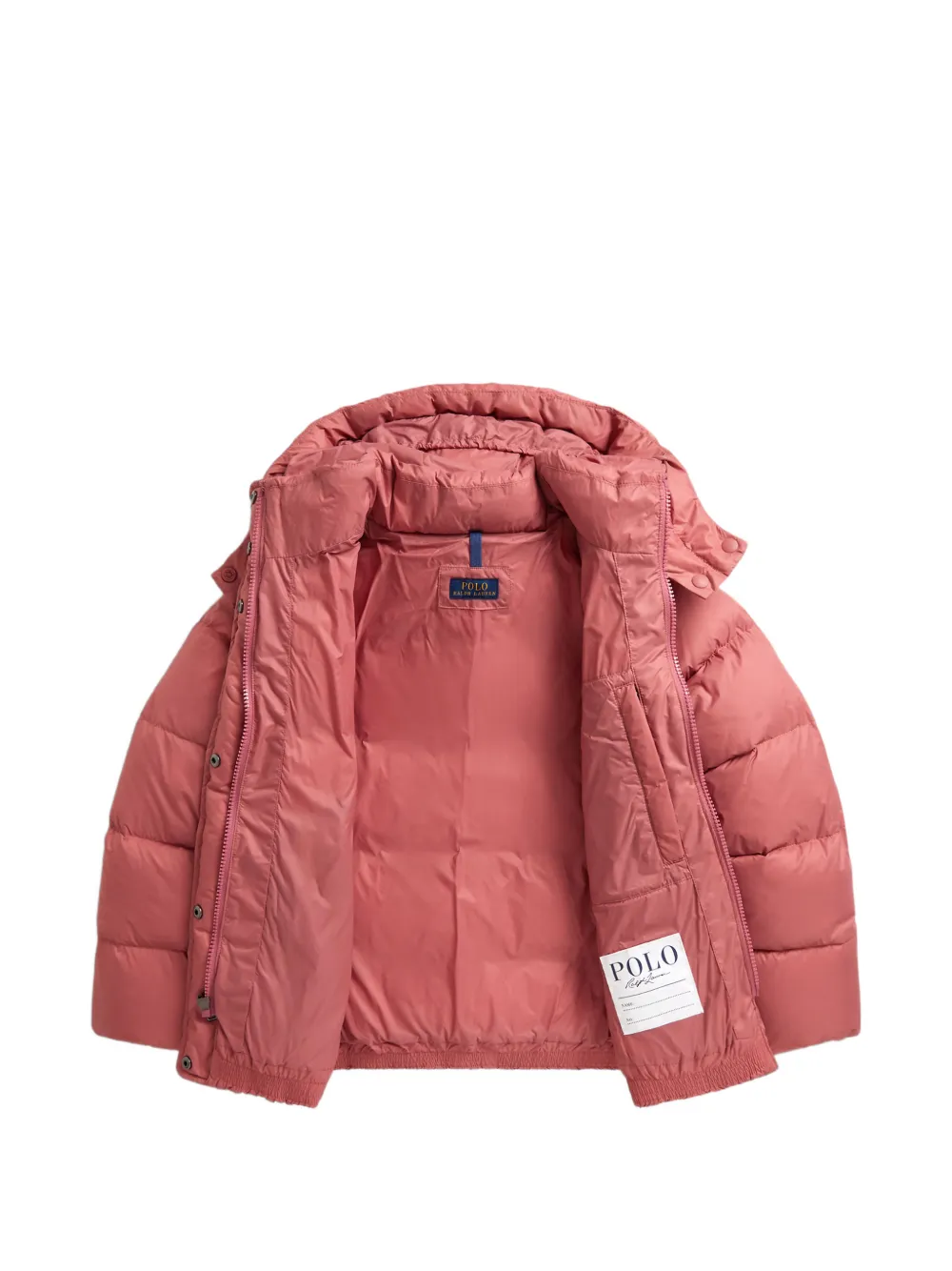POLO RALPH LAUREN KIDS down hooded jacket Roze