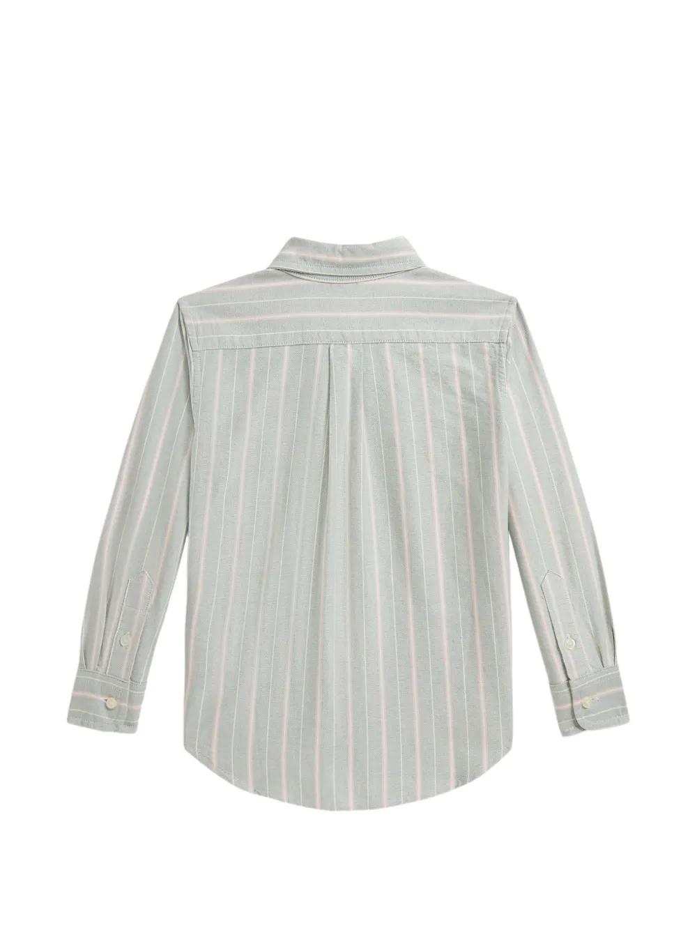 POLO RALPH LAUREN KIDS striped cotton Oxford shirt Groen