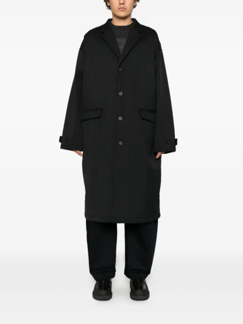 Comme des Garçons Homme pinstriped quilted coat