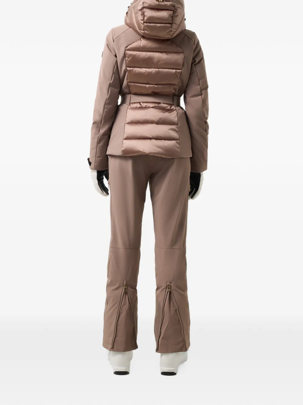 BOGNER Elva belted ski jacket Beige
