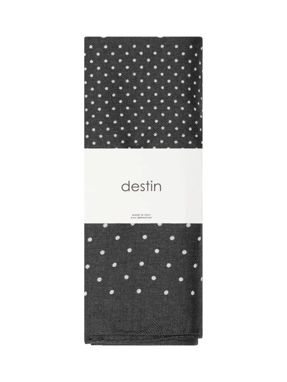 Destin Judy Carre polka-dot scarf Zwart