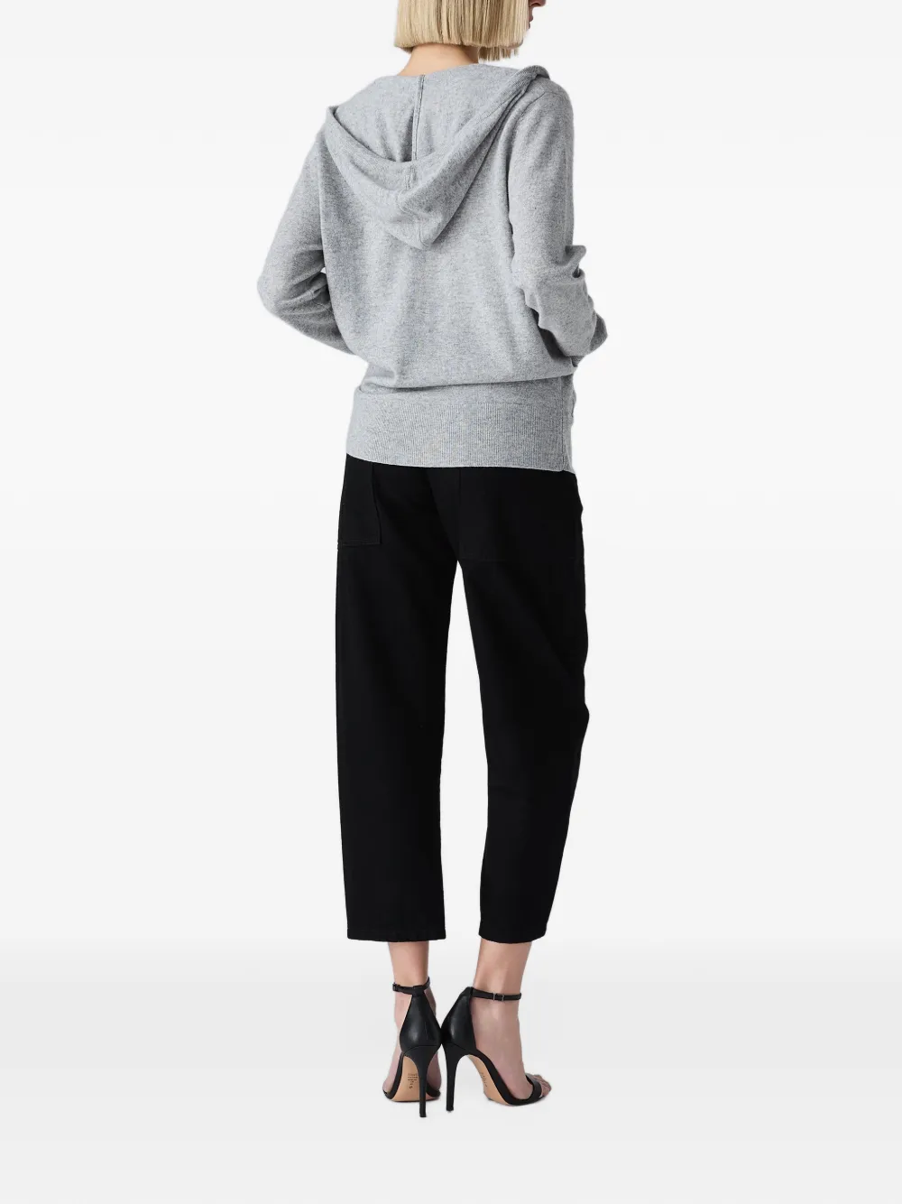 Vera Wang Heidi knitted zip-up hoodie Grijs