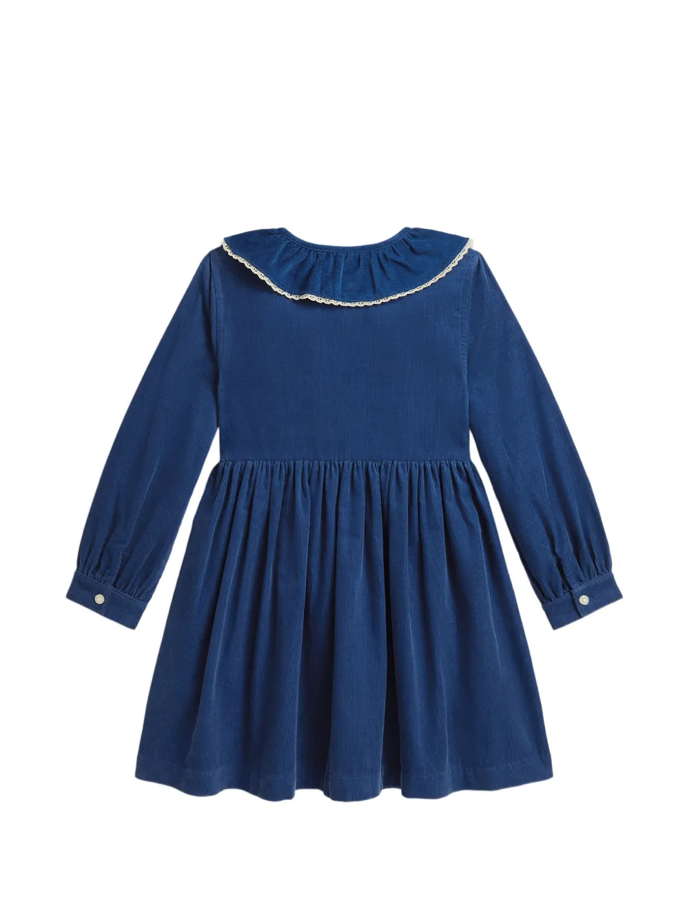 POLO RALPH LAUREN KIDS cotton corduroy shirtdress Blauw