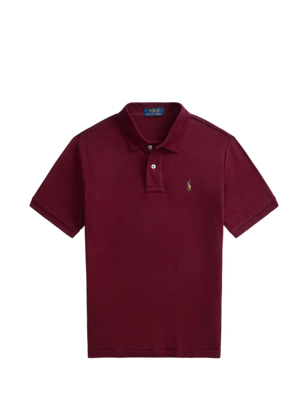 POLO RALPH LAUREN KIDS soft cotton polo shirt - Rosso