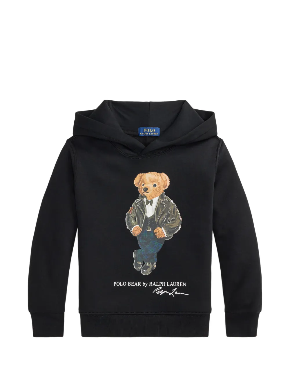 POLO RALPH LAUREN KIDS Polo Bear fleece hoodie - Nero