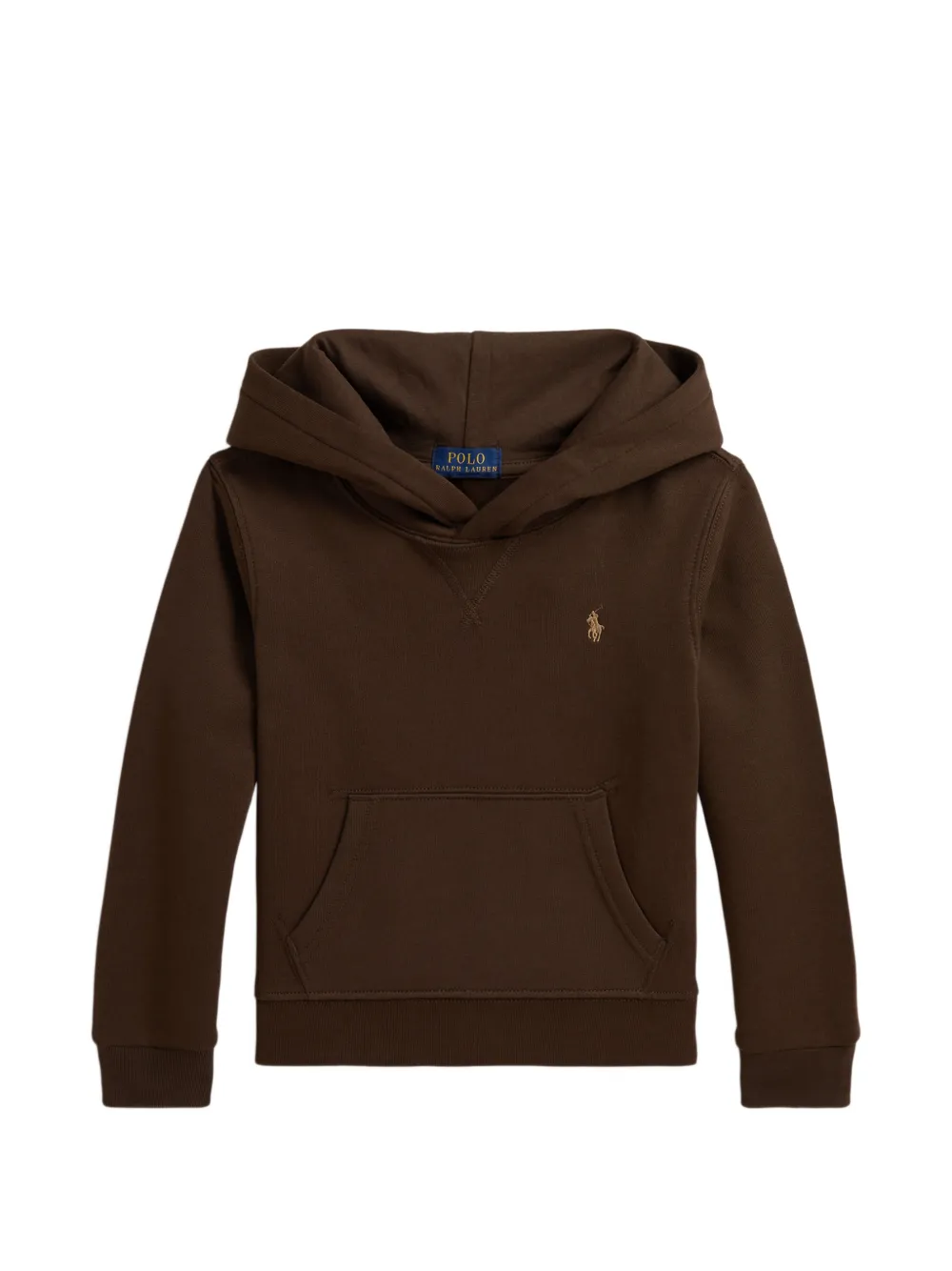 POLO RALPH LAUREN KIDS fleece hoodie - Marrone