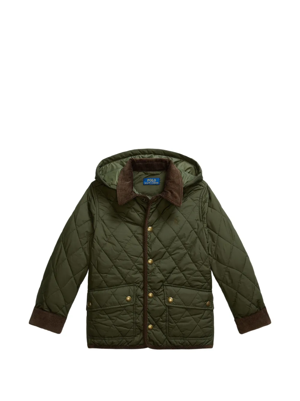 POLO RALPH LAUREN KIDS hooded barn jacket - Verde