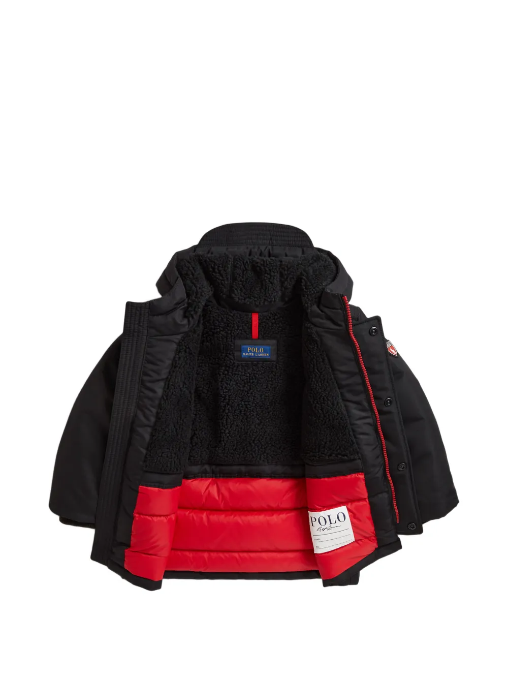POLO RALPH LAUREN KIDS down parka Zwart