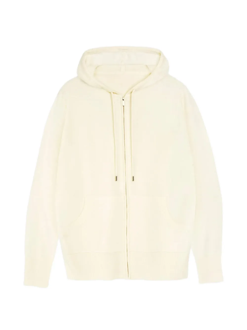 Vera Wang Heidi knitted zip-up hoodie Beige