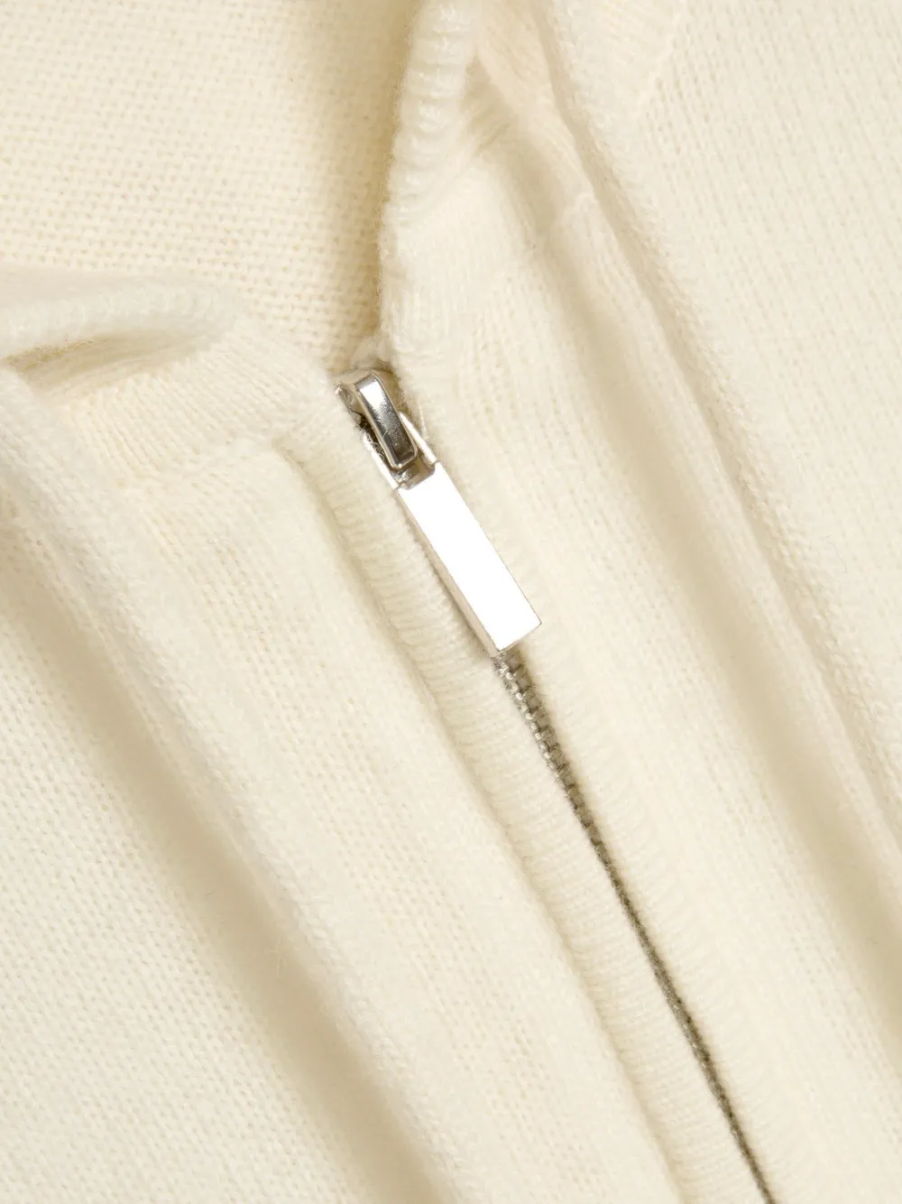 Vera Wang Heidi knitted zip-up hoodie Beige