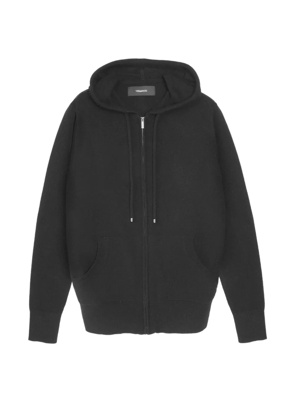 Vera Wang Heidi knitted zip-up hoodie Zwart