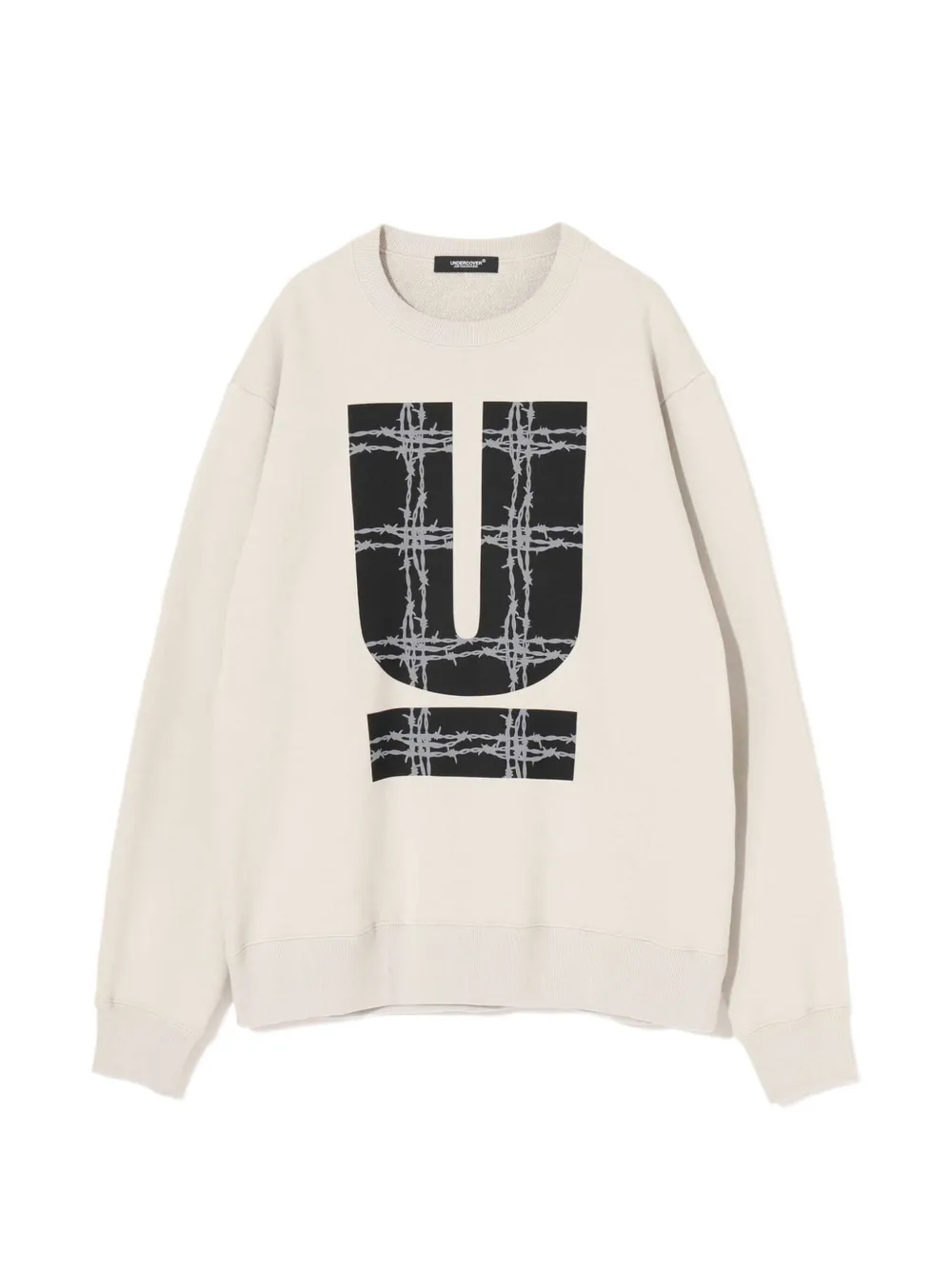 Undercover logo-print barbed-wire sweater - Toni neutri